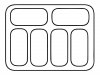 Dystrybutor do lodów RQ0125 | 6x5l